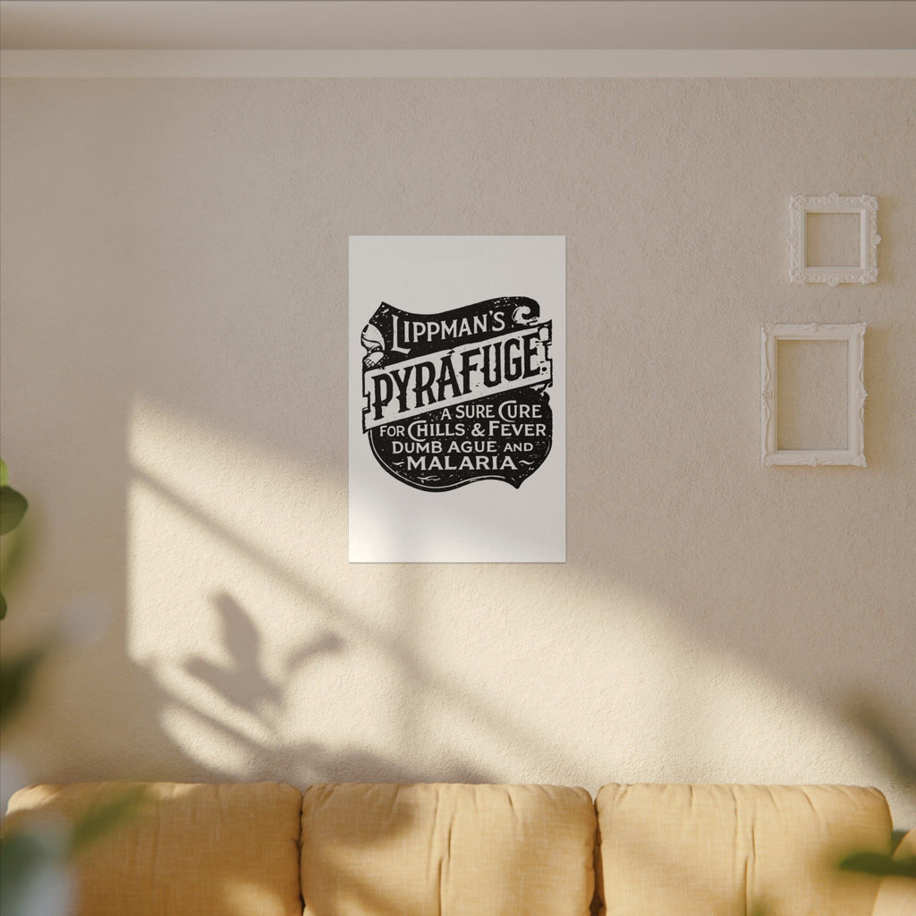 Lippman's Pyrafuge — Vintage NC Newspaper Ad Canvas Print