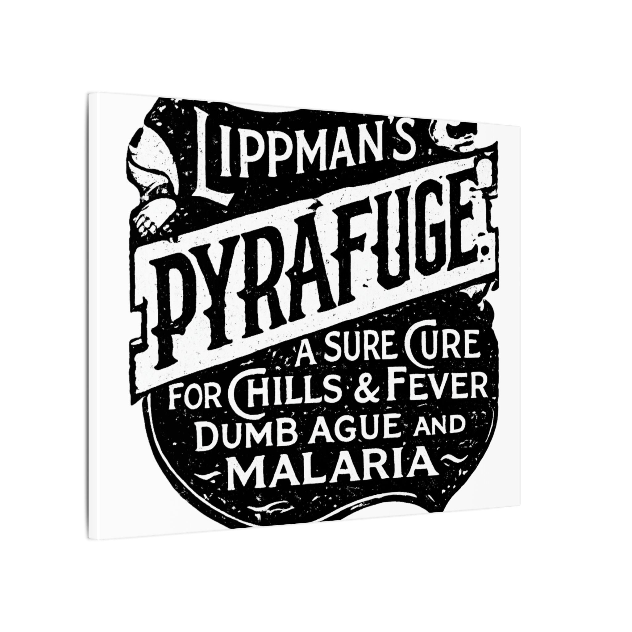 Lippman's Pyrafuge — Vintage NC Newspaper Ad Canvas Print