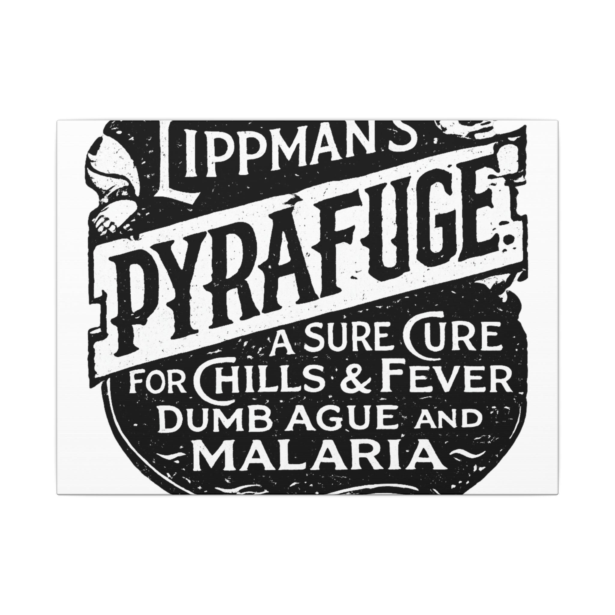 Lippman's Pyrafuge — Vintage NC Newspaper Ad Canvas Print