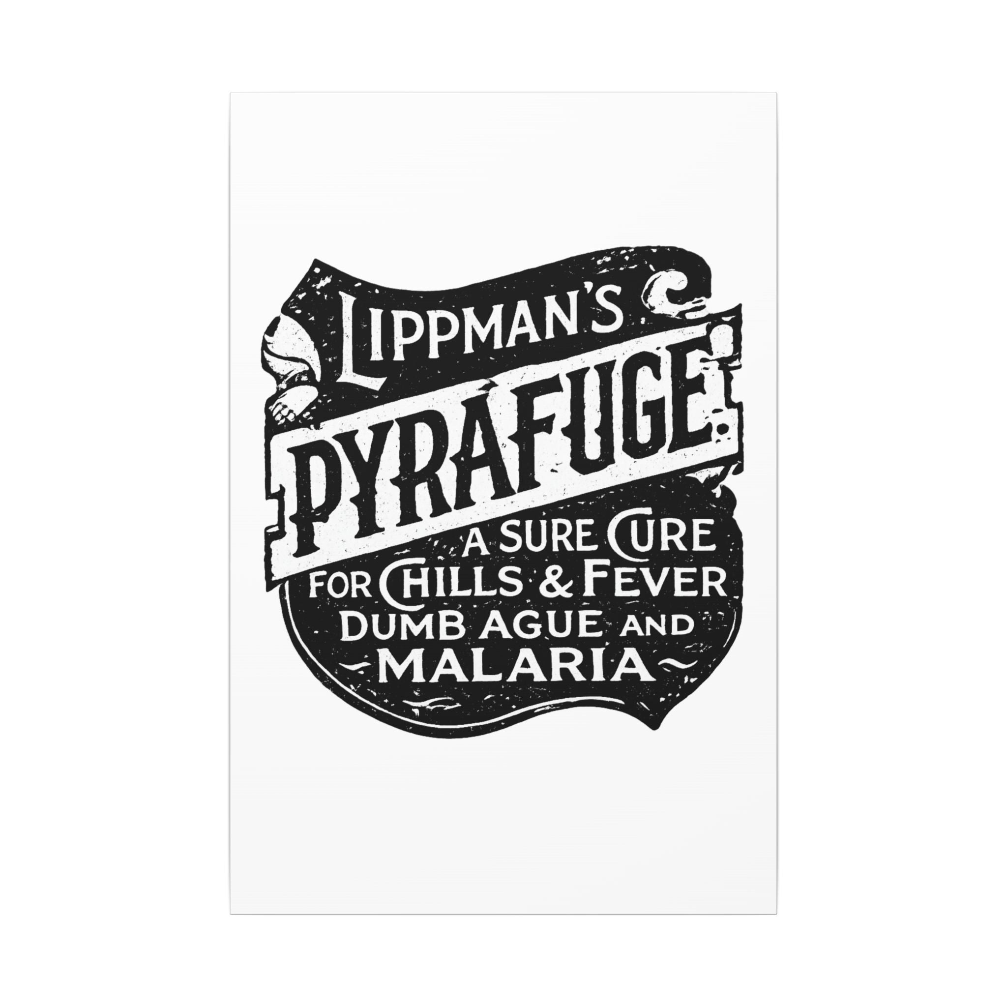Lippman's Pyrafuge — Vintage NC Newspaper Ad Canvas Print