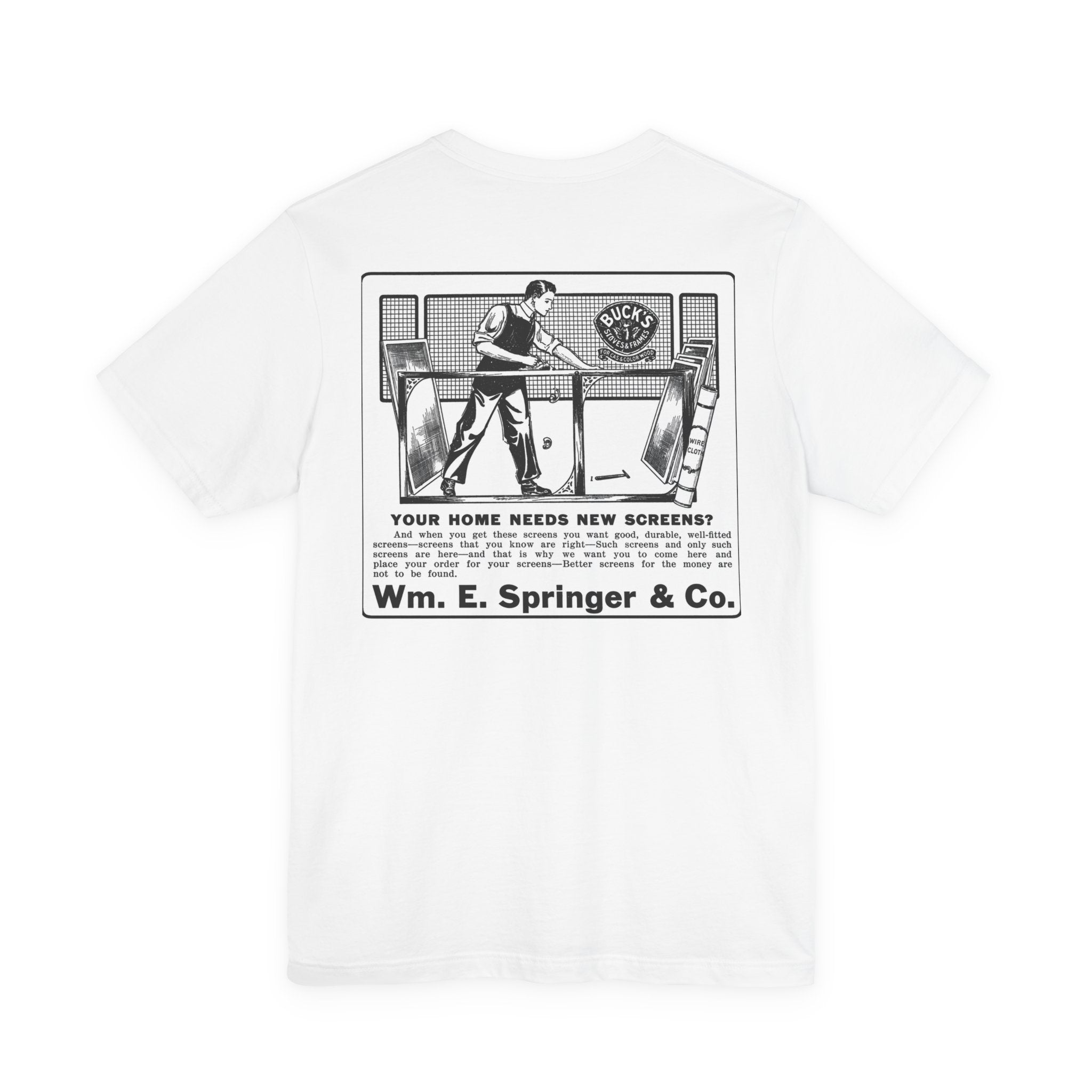 Wm. E. Springer & Co. — Vintage NC Newspaper Ad T-Shirt