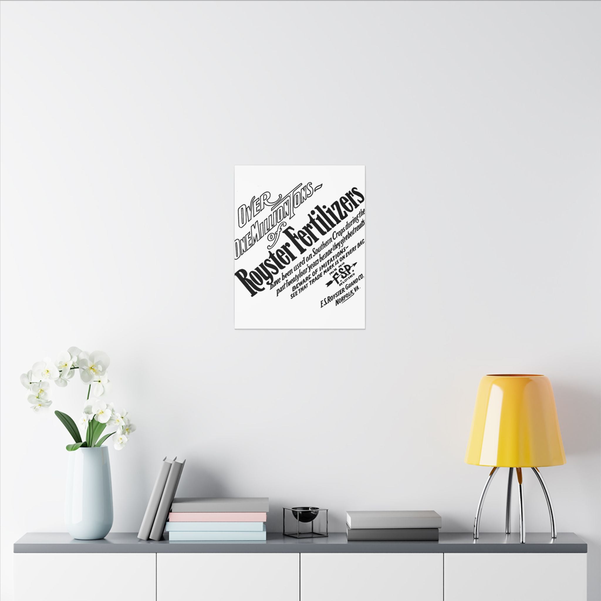 F.S. Royster Fertilizer Co. — Vintage NC Newspaper Ad Canvas Print