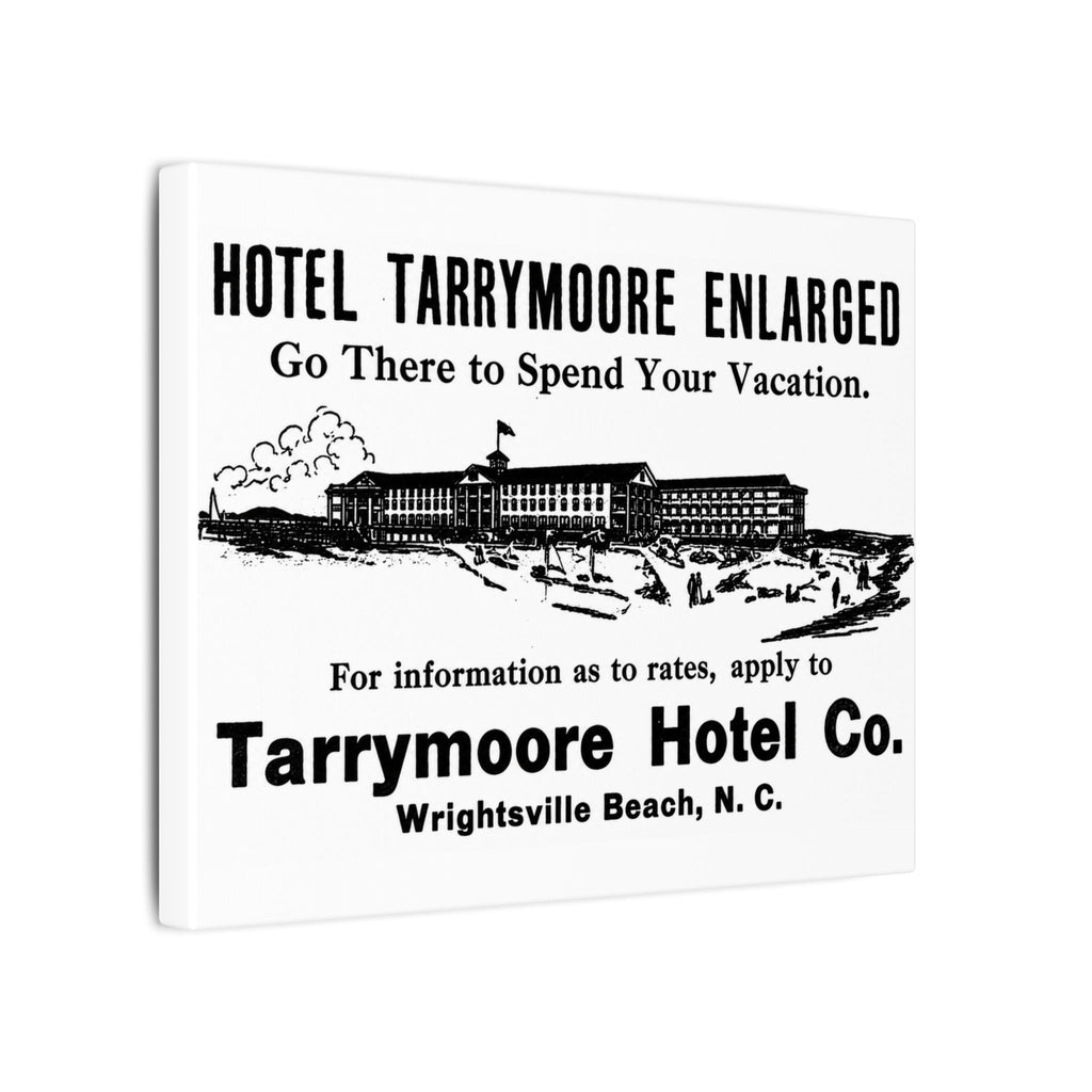 Tarrymore Hotel — Vintage NC Newspaper Ad Canvas Print