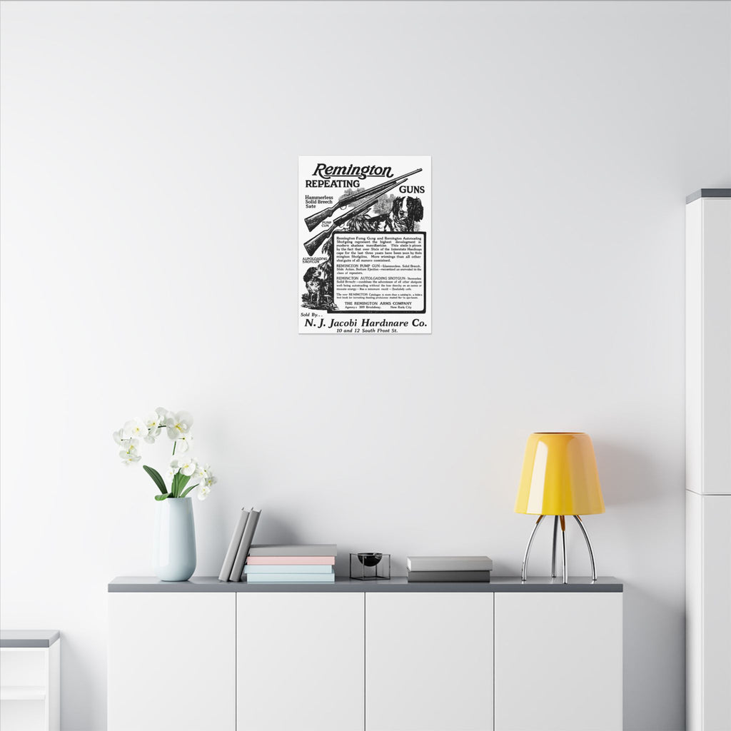 Remington Firearms — Vintage NC Newspaper Ad Canvas Print