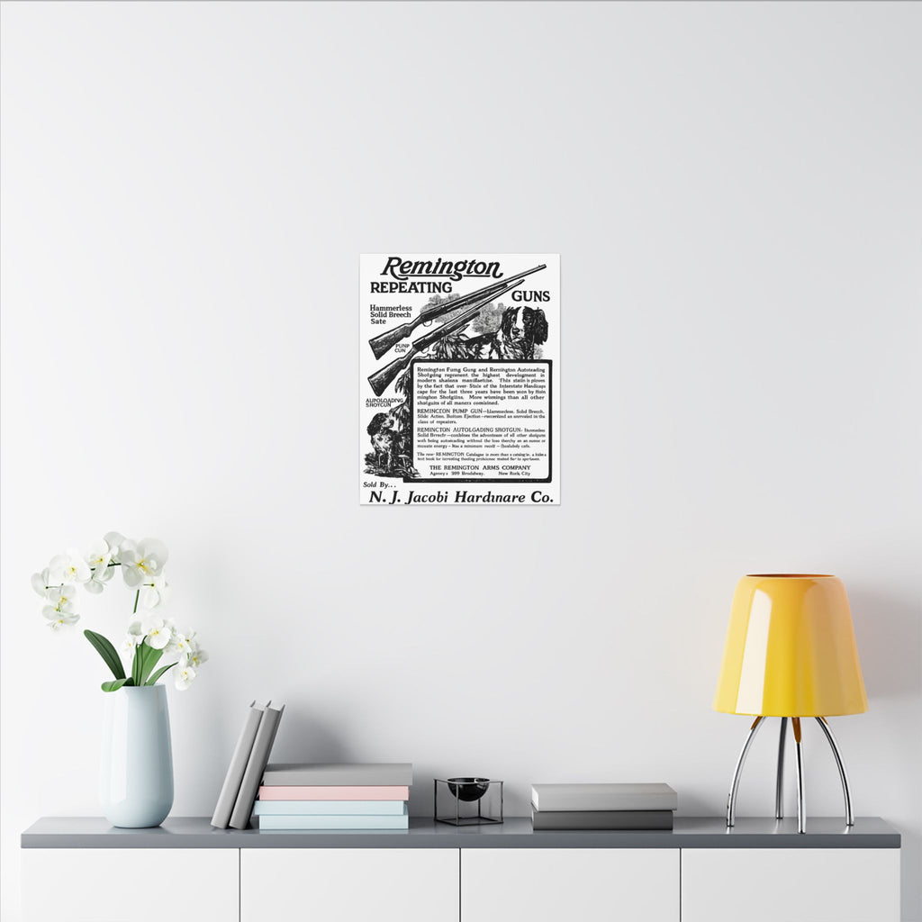 Remington Firearms — Vintage NC Newspaper Ad Canvas Print