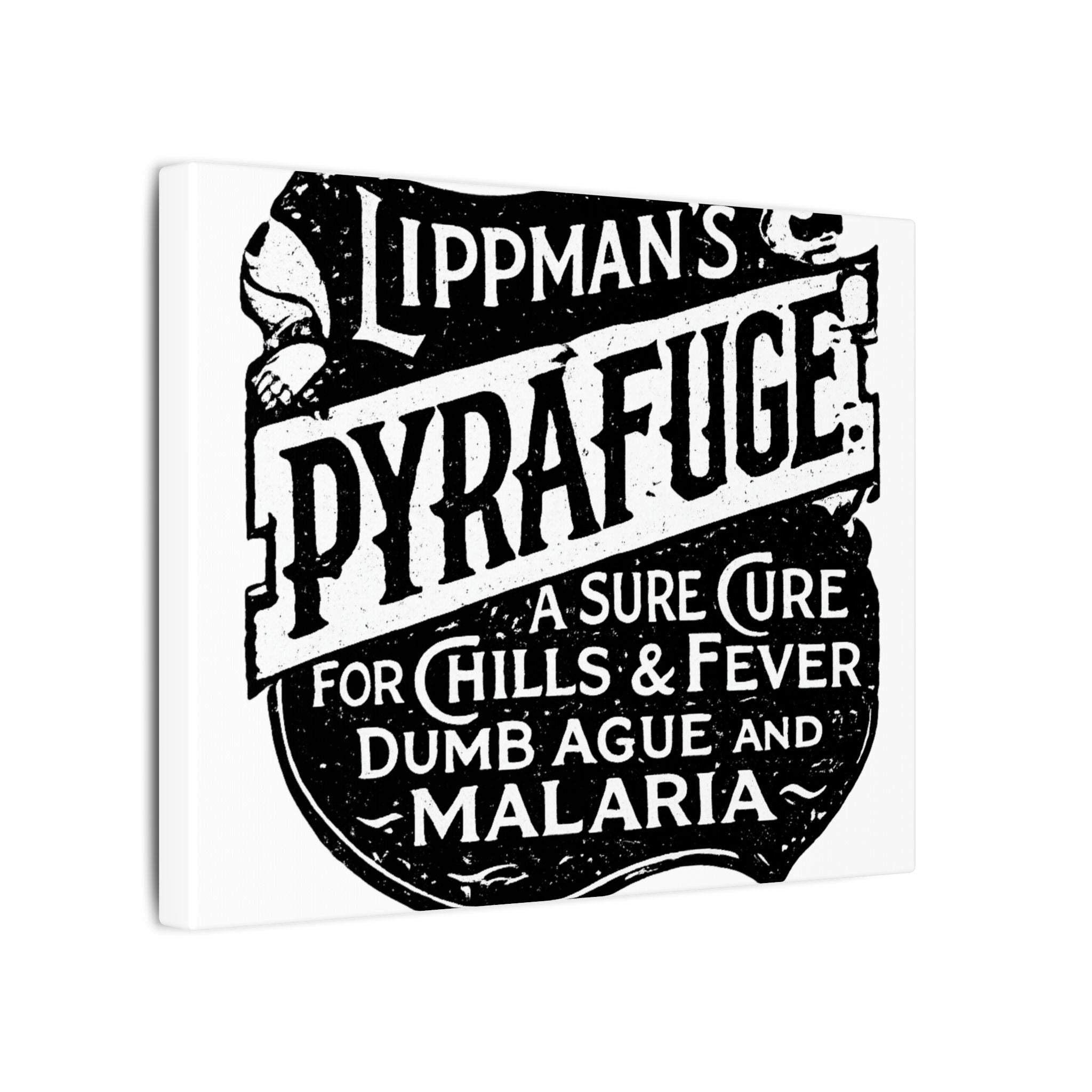 Lippman's Pyrafuge — Vintage NC Newspaper Ad Canvas Print