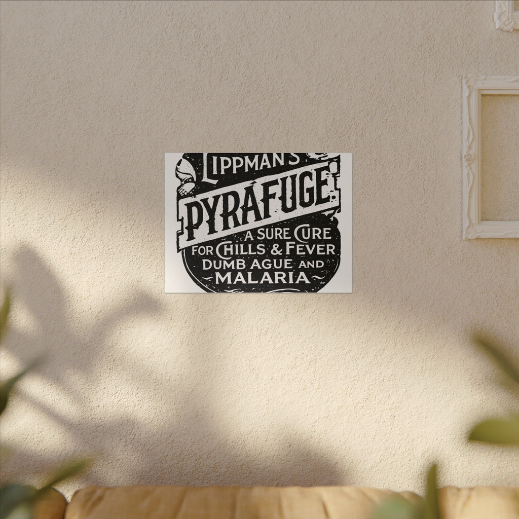 Lippman's Pyrafuge — Vintage NC Newspaper Ad Canvas Print