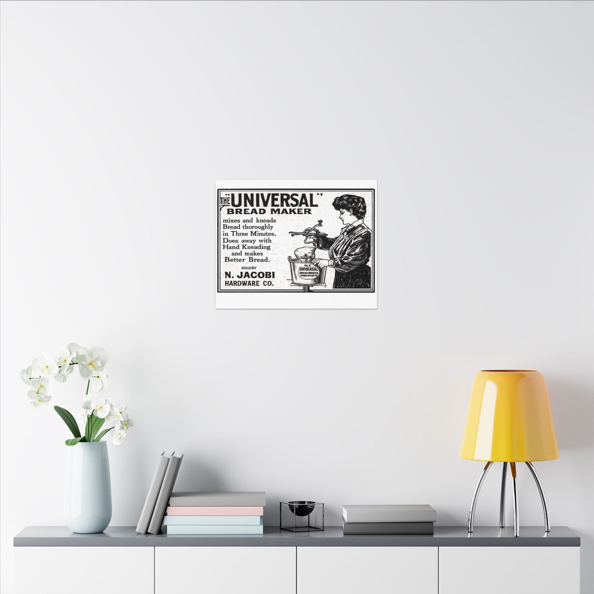 The Universal Bread Maker - Vintage NC Newspaper Ad Canvas Print