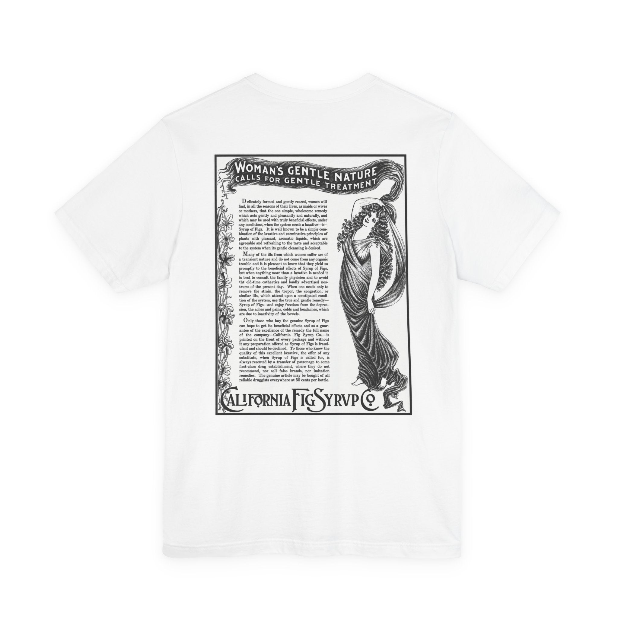 California Fig Syrup — Vintage NC Newspaper Ad T-Shirt