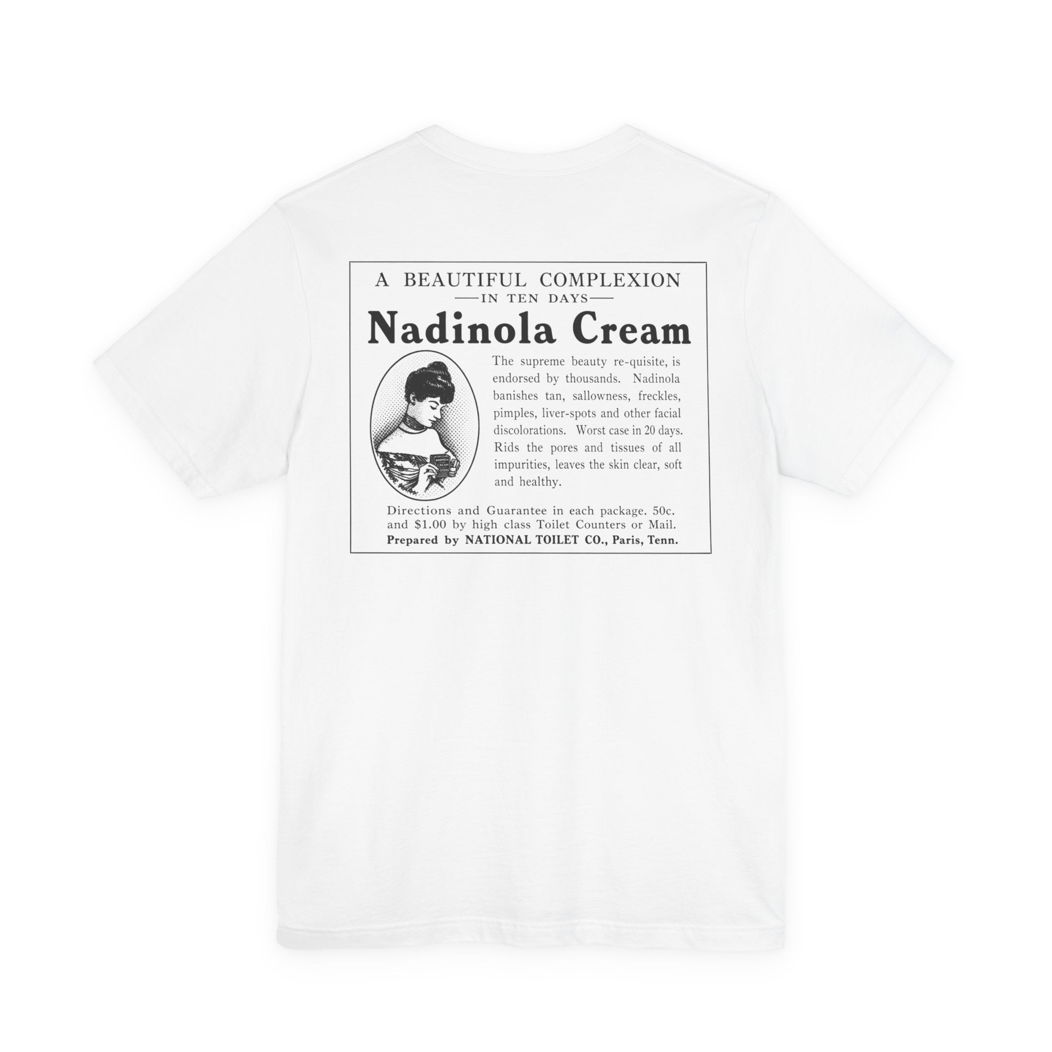 Nadinola Cream — Vintage NC Newspaper Ad T-Shirt