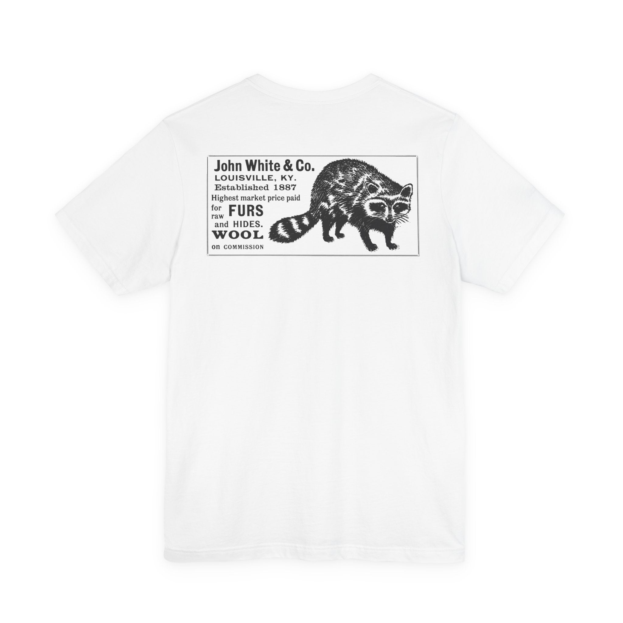 John White & Co. — Vintage NC Newspaper Ad T-Shirt
