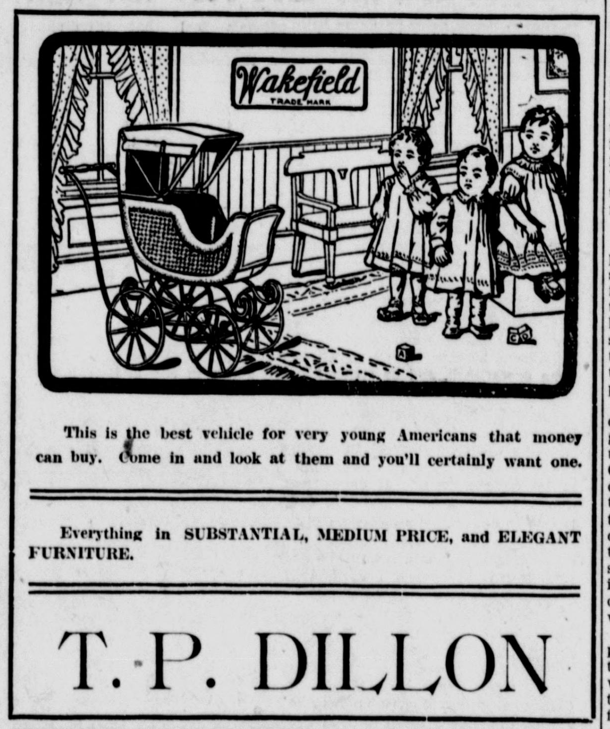 Vintage Fashion Ad Poster | Monroe NC 1913 | Antique Newspaper Print