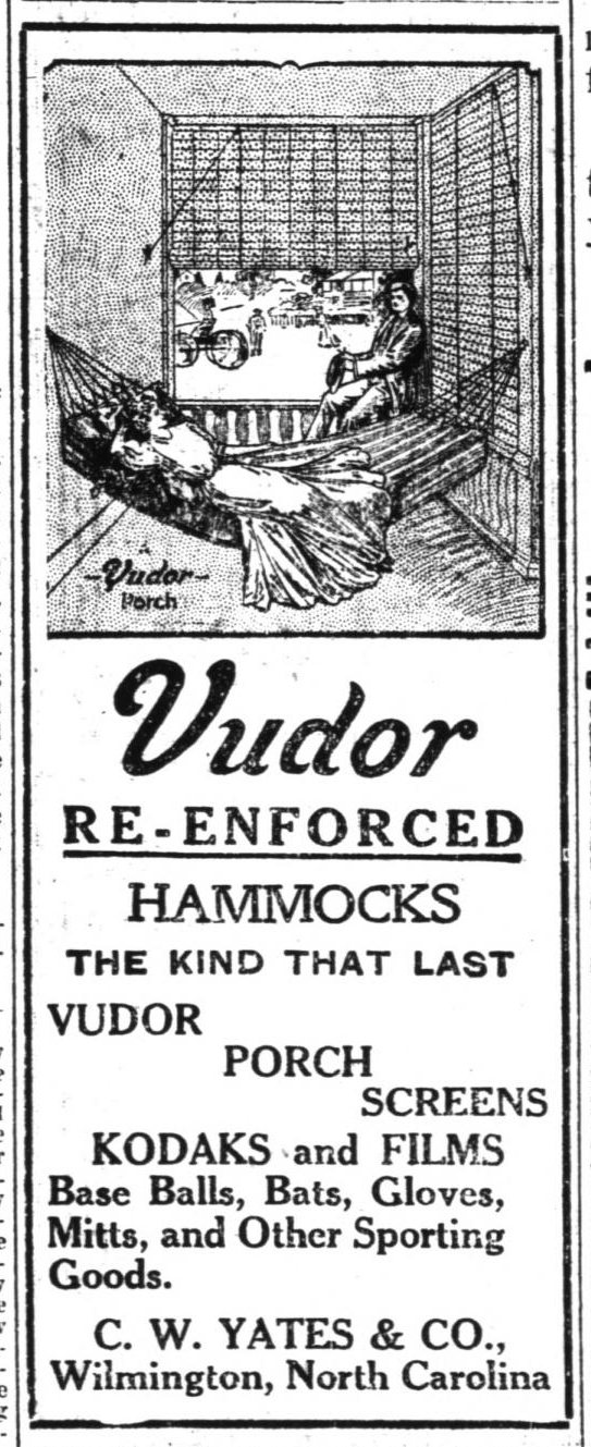 Vintage Fashion Ad Poster | Wilmington NC 1911 | Antique Newspaper Print