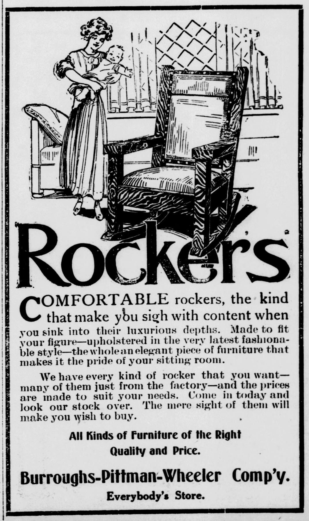 Vintage Fashion Ad Poster | Scotland Neck NC 1913 | Antique Newspaper Print