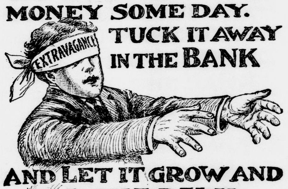 Vintage Financial Ad Poster | Scotland Neck NC 1910 | Antique Newspaper Print