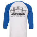 Cape Fear Memorial Bridge blueprint baseball tee