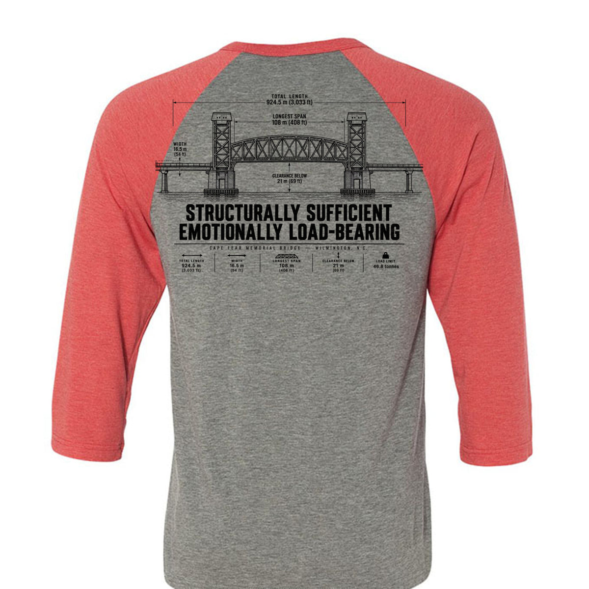 GREY/LT RED TRIBLEND - 3200 - BACK